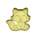 Fox cookie cutter and stamp