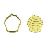 Cupcake cookie cutter and stamp