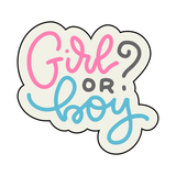 Girl or Boy cookie cutter and stamp