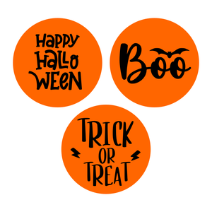 Halloween lettering stamp set (set of 3)