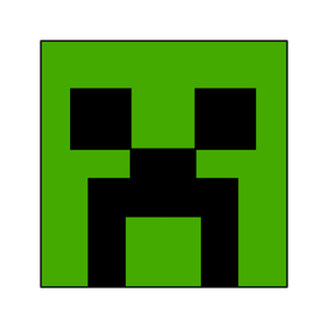 Minecraft Creeper cookie cutter and stamp