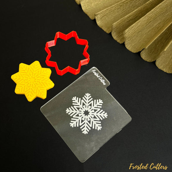 Snowflake debosser stamp