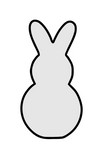 Bunny cookie cutter