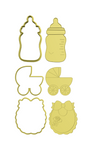 Baby elements  set cookie cutters (set of 3 )