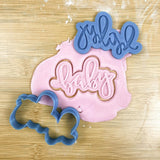 Baby lettering set cookie cutters with debosser ( set of 3 )