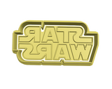 Star wars logo cookie cutter with stamp