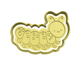 Worm cookie cutter and stamp