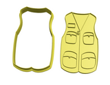 Life jacket cookie cutter and stamp