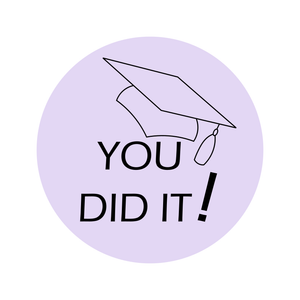 You did it graduation lettering stamp