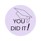 You did it graduation lettering stamp